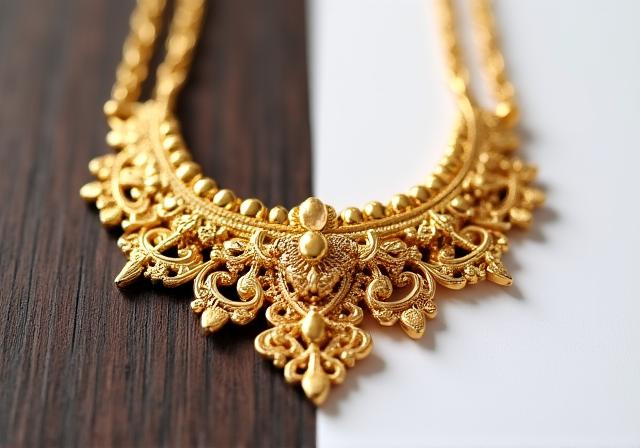 Before and after jewelry background removal with AI