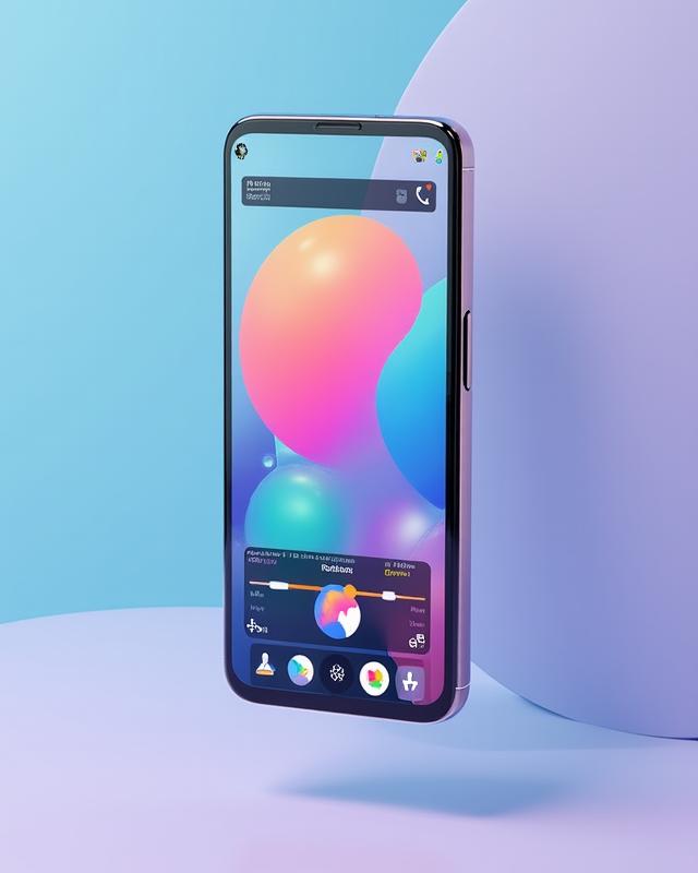 Nebulix Media editing app interface on a high-end Android smartphone