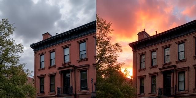 Sky replacement comparison